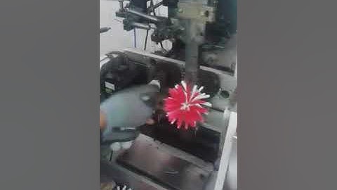 312. SF4AS Customer application video 4 axis tufting machine making toilet brush TopstarBrushMachine