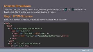 How to Create a New List Element in JavaScript Without Generating New ul Elements for Each Item