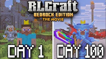 I Survived 100 Days In Minecraft Bedrock