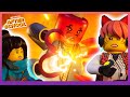 Ninjas Last Stand: Djinn&#39;s Powers VS Howlers! | LEGO Ninjago: Dragons Rising | Netflix After School