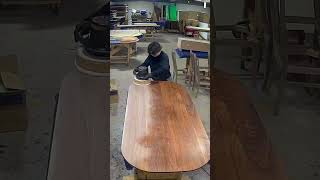 Watch as this walnut table come to life! ✨️
