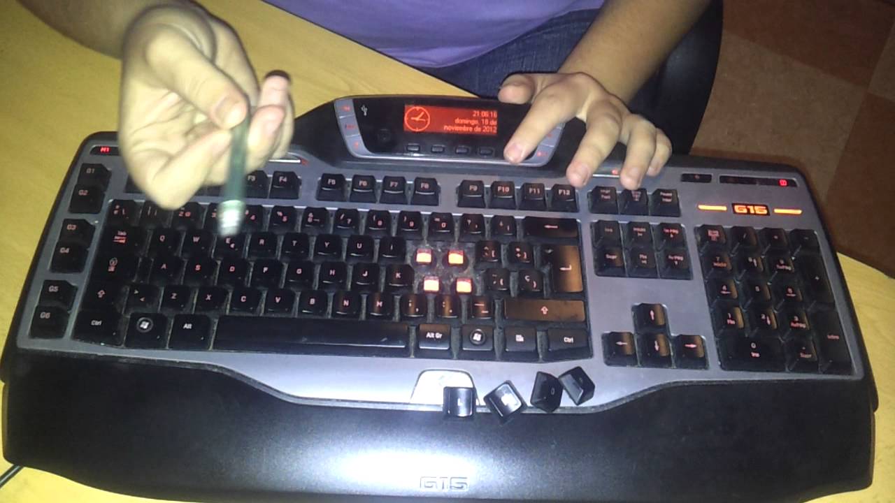 Limpiar teclado Logitech - Accesorios de ordenadores - YouTube