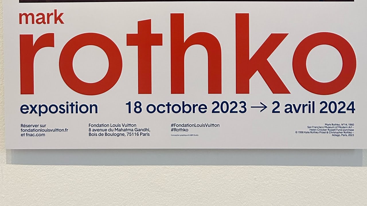 Mark Rothko Retrospective, FLV Paris, February 2024