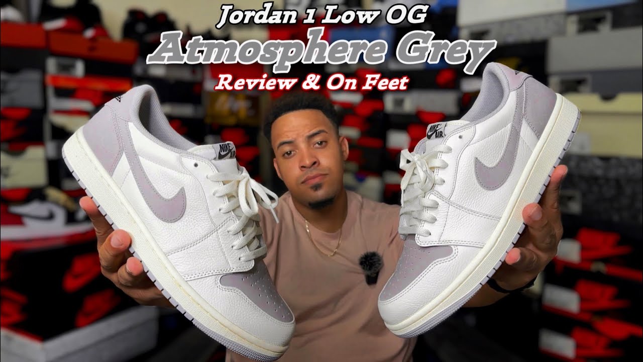 Early Look 👀 Air Jordan 1 Low OG Atmosphere Grey - Review & On Feet 👣 ...