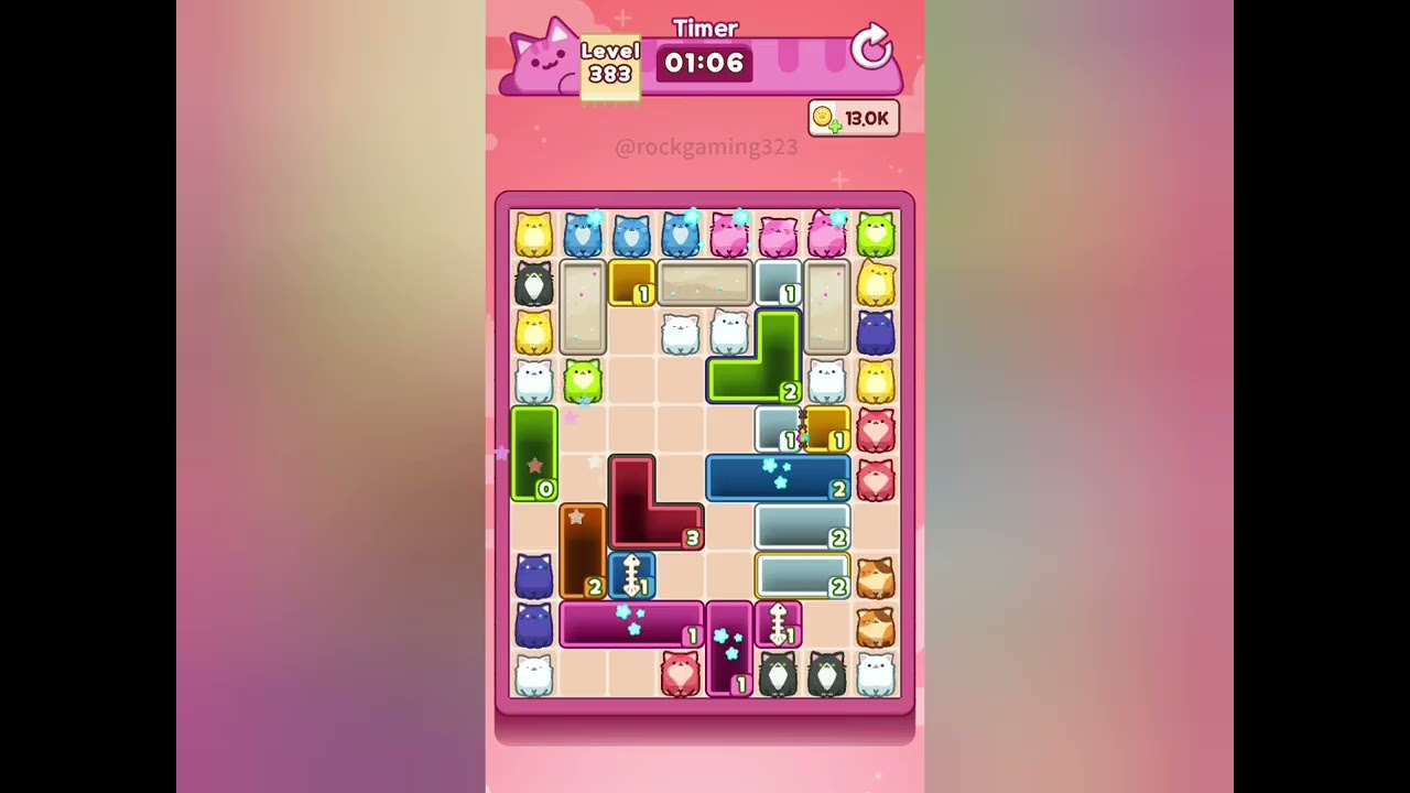 Drop the Cat! Level 383 Walkthrough