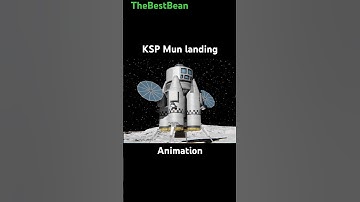 KSP Mun landing animation #3danimation #ksp #kerbalspaceprogram #animation #space