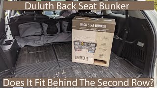 Toyota Highlander Cargo Storage, Duluth Back Seat Bunker Fit Check Review
