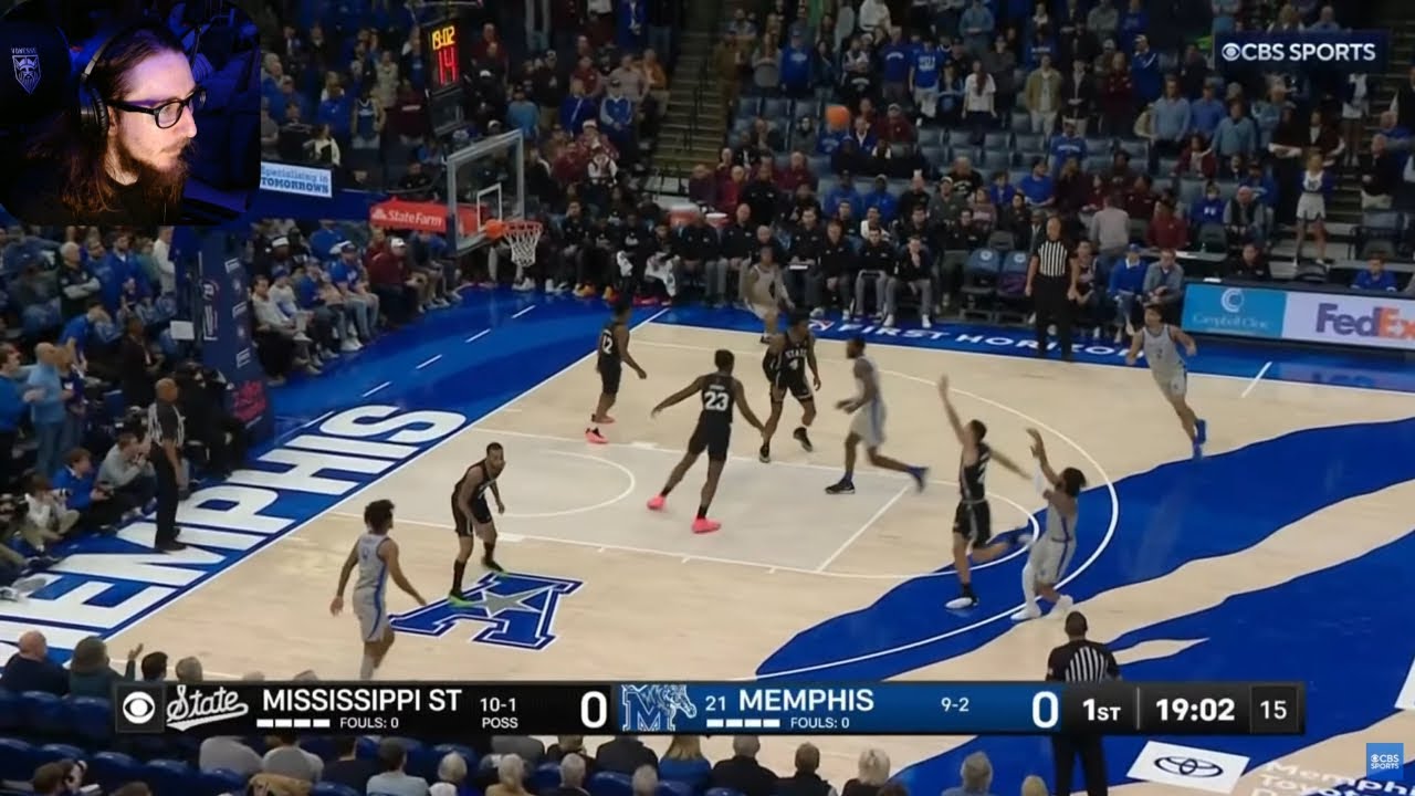 REACTING TO Mississippi State vs No. 21 Memphis Basketball Game ...