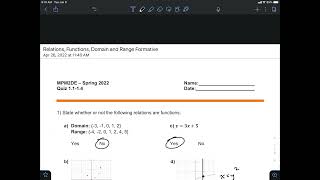Formative 1 - (Lessons 1.1 - 1.4) -  Solutions