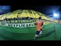 Apertura de la bandera gigante de Peñarol ante Atlético Tucumán