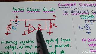 Clamper Circuits/ Positive and Negative Clamper Circuits