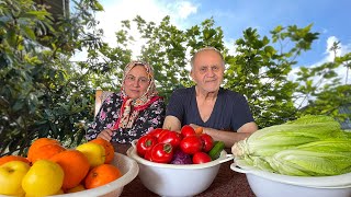 Routine Daily Rural | Dalar Lettuce (iranian Green Salt) Freshly Harvested In Village Garden