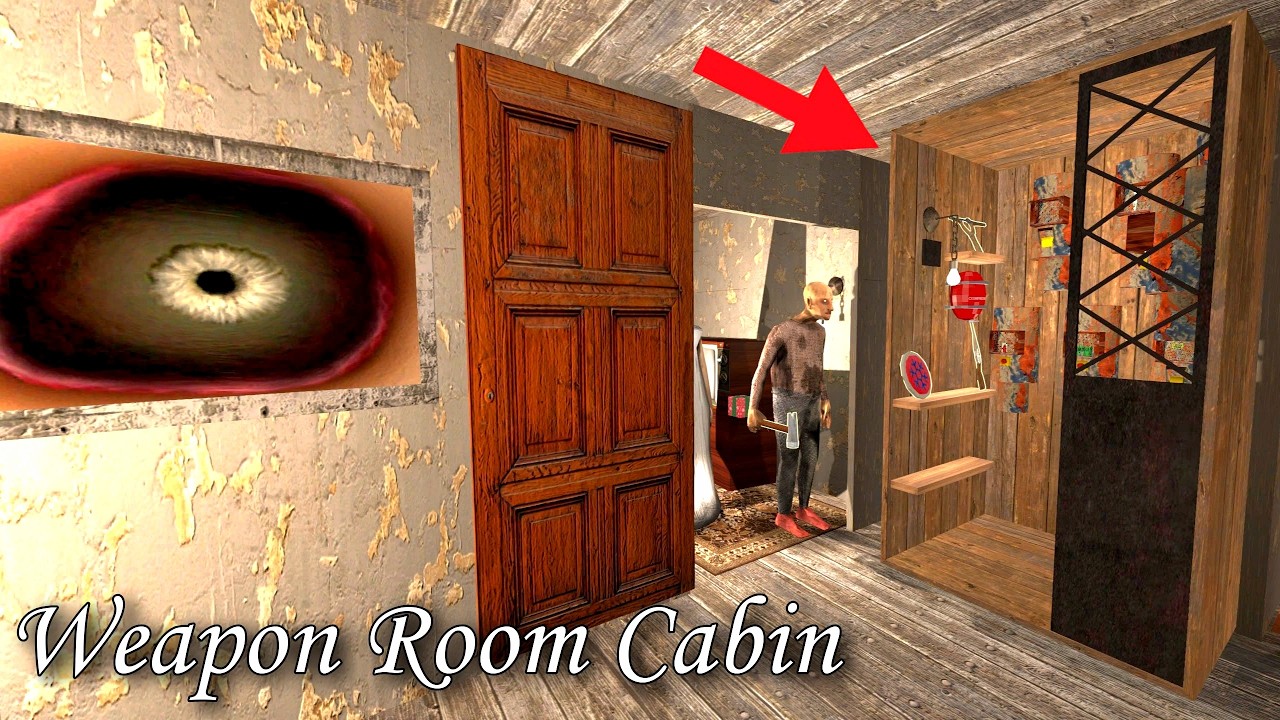 Granny Recaptured (PC) - The Weapon Room Cabin in Granny's House Rebuilt