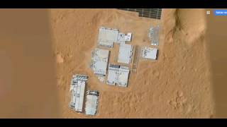 Mars base (structures / buildings) on Google Mars