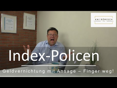 Indexpolice - Geldvernichtung mit Ansage. 942% WENIGER Rendite als eine Nettopolice!