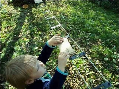 Двухпроводная линия - ladder line feed - oder Hühnerleiter - YouTube