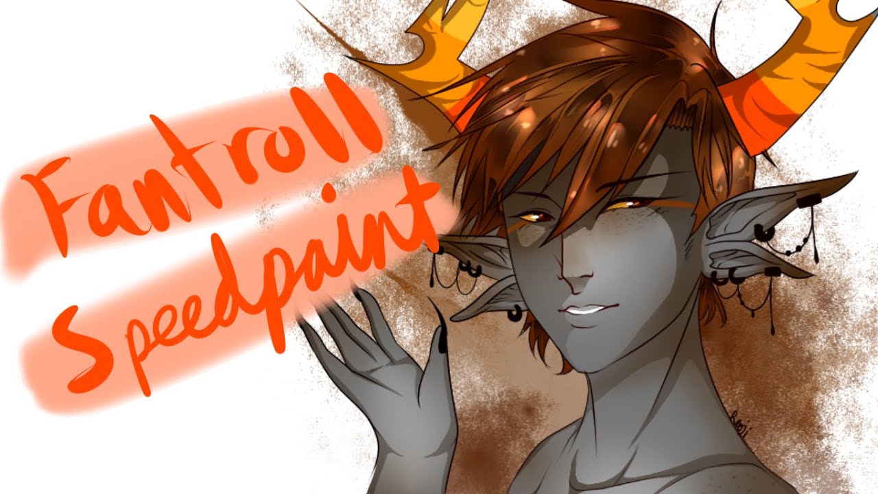 [ Speedpaint ] Homestuck Fantroll - YouTube