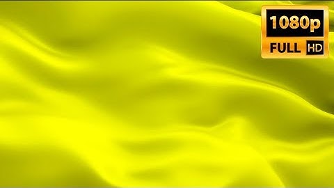 Yellow color waving flag. Colorful 3d Money flag waving. Sign of Gold. Yellow flag HD