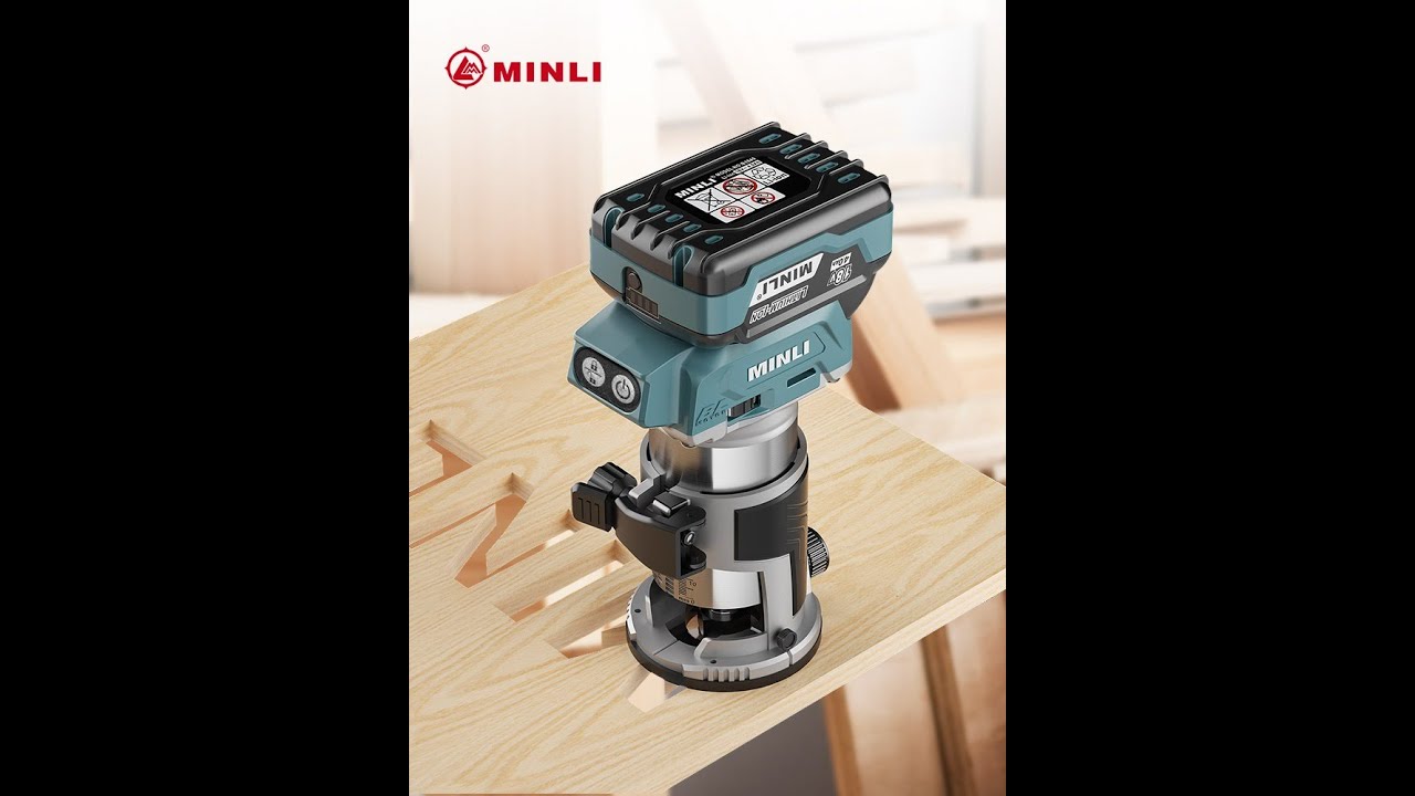 MINLI MAKITA DRT50 STYLE CORDLESS 18V BRUSHLESS MOTOR TRIMMER ROUTER ...
