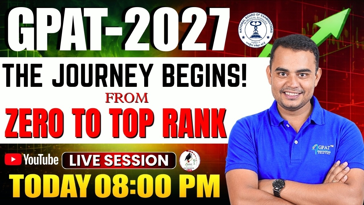 GPAT 2027 Preparation Strategy | Complete Roadmap for Beginners | Zero ...