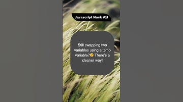Javascript Hack #1: 🤯Swap Values Without Extra Variables #javascript #javascripttutorial #coding