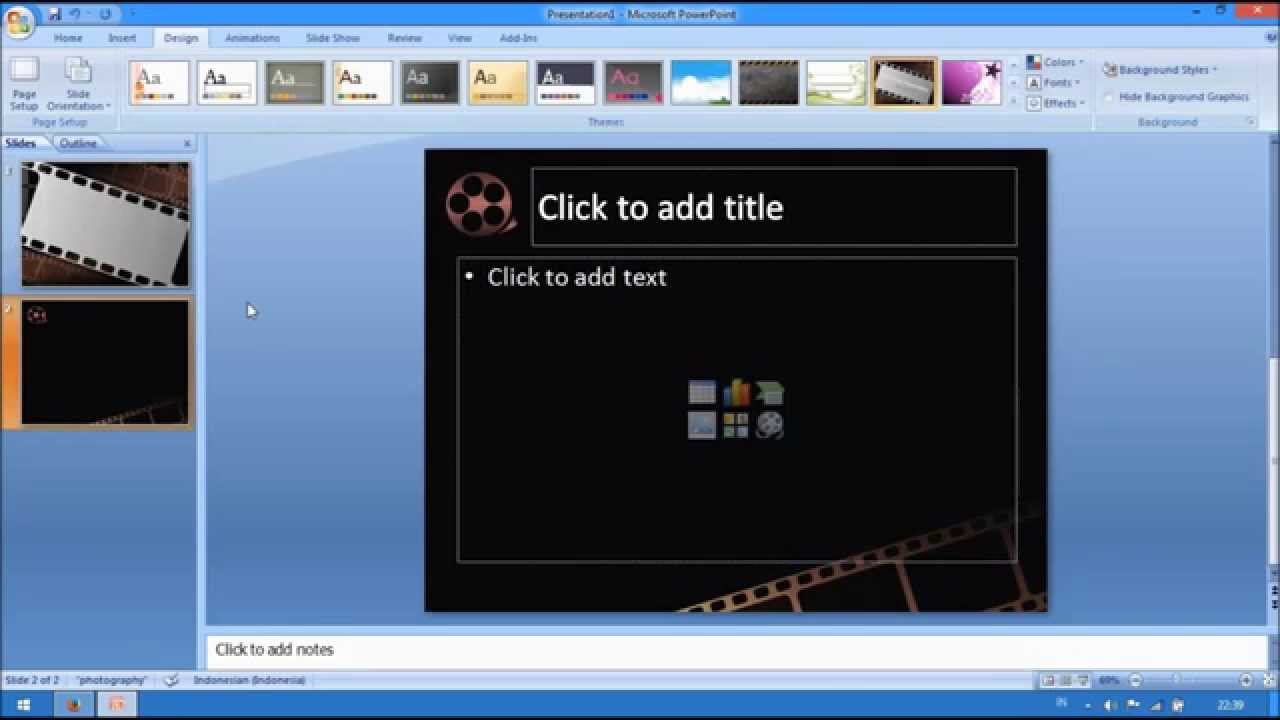 Cara Menambah Template Pada Microsoft PowerPoint Tutorial YouTube