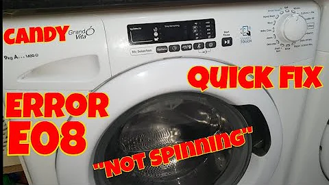 E08 error candy washing machine / candy washing machine not spinning / quick fix!
