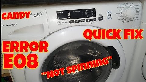 E08 fout snoep wasmachine / snoep wasmachine centrifugeert niet / snelle oplossing!