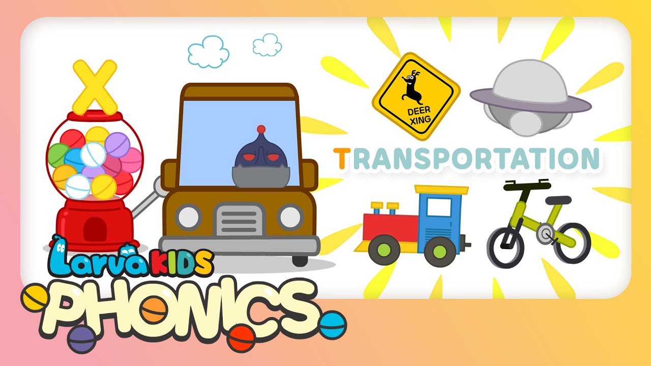 ⁣Phonics Word - Episode 'Transportation' | Alphabet Play | Kids English Study | Larva Kids