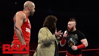 Mick Foley Makes An Offer To Cesaro And Sheamus Raw, Sept. 26, 2016