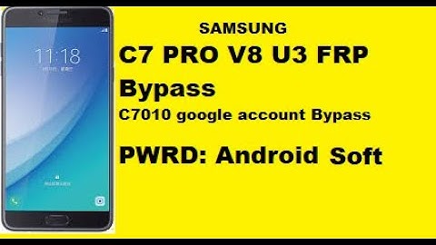 Samsung C7 Pro Google Account Bypass with out Pc | C7010 U3 FRP Bypass
