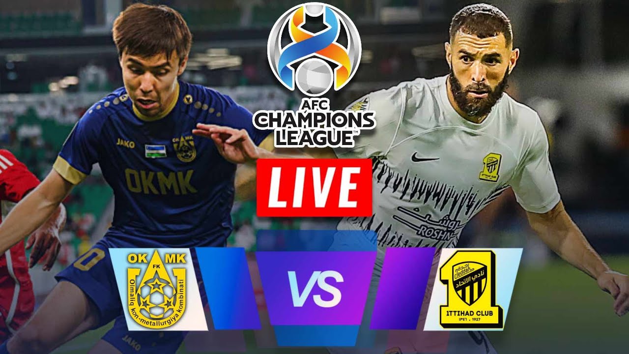 Olmaliq FK vs Al Ittihad Jeddah Livescore and Live Video - Asian Champions  League Group Stage - ScoreBat: Live Football