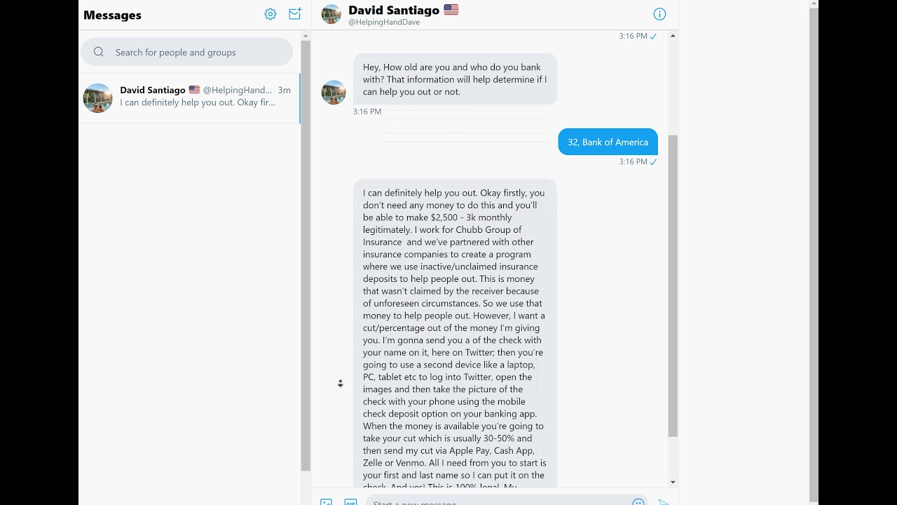 NEW TWITTER SCAM!! - YouTube