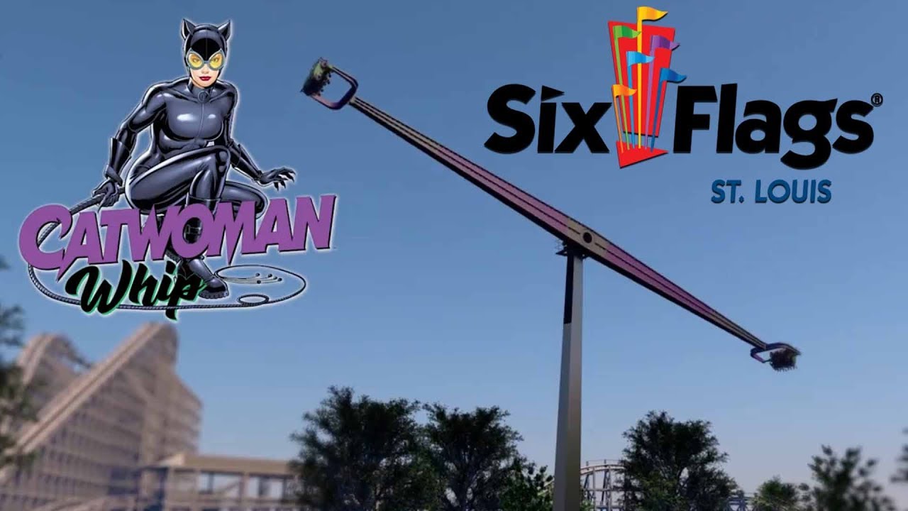 Six Flags St. Louis - Catwoman Whip - New for 2020! - YouTube
