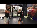 Kickboxer Aziz Kallah Training in Dubai