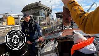 Locking Through the Ballard Locks Small Sailboat