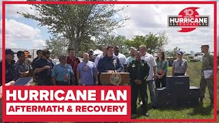 Gov. Ron DeSantis speaks in Fort Myers as restoration efforts continue after Ian