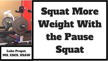 Squat more weight with better technique with the Pause Squat