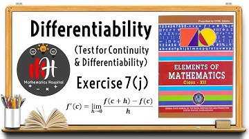 Differentiability | Exercise 7(j)