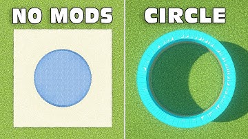 Circle in Vanilla Minecraft is Easy! - No Mods!