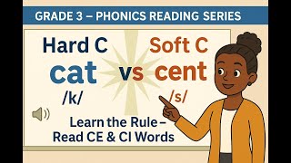 Grade 3 Lesson 22 Learn the Soft C Sound (/s/) | Hard C vs Soft C | Read CE & CI Words screenshot 5