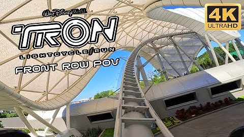 Tron Lightcycle Run [4K/60fps] Front Row POV