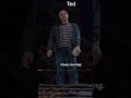 Ted and Johnny throwing eggs at people On Halloween Ted Tv series