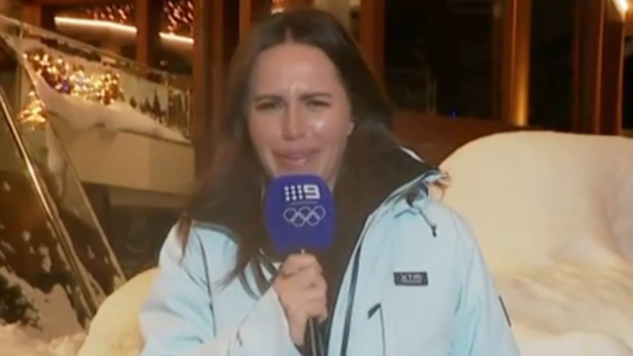 ‘Tired and emotional’: TV presenter hilariously stumbles through live cross