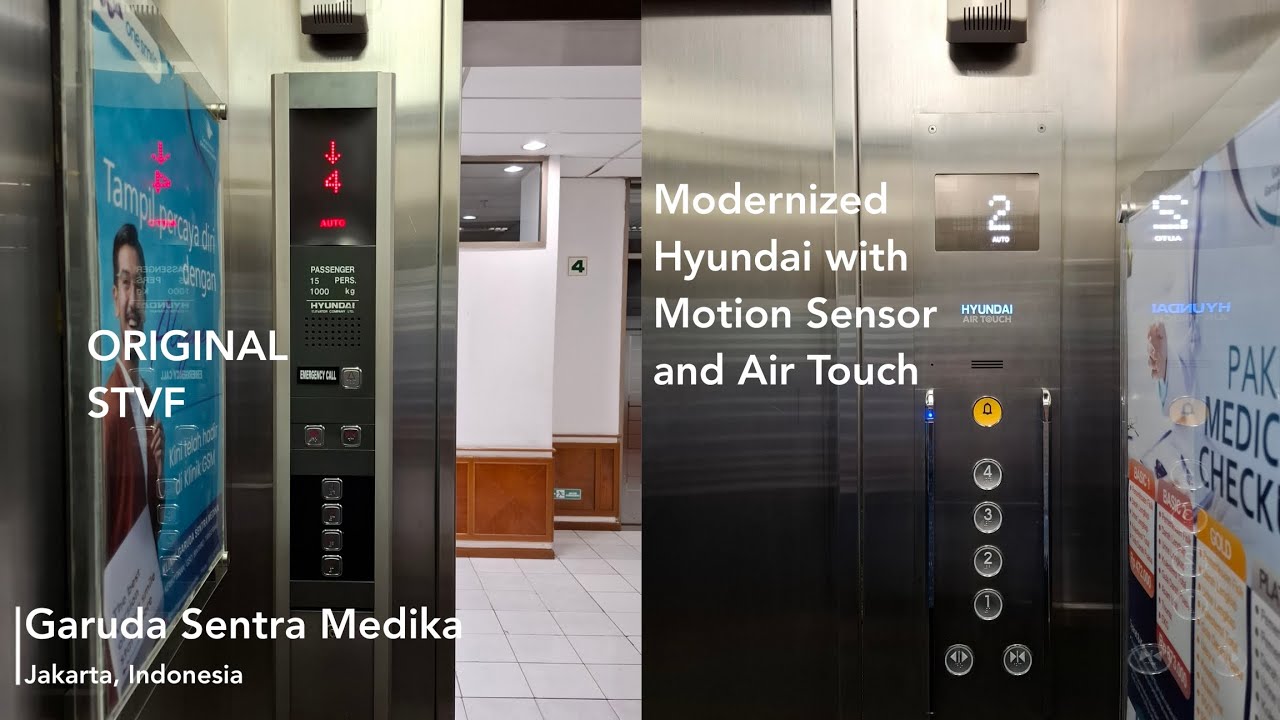 Original & Modernized Hyundai STVF Elevators at Garuda Sentra Medika, Jakarta