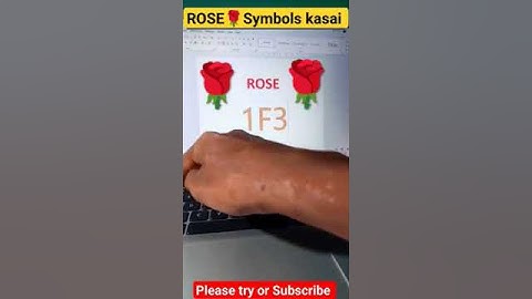 ROSE 🌹 symbol shortcut key in word  computer shortcut key | #viral #trending #shortcutkey #shorts