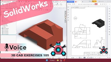 SolidWorks | 3D CAD EXERCISES 105 | StudyCadCam | Solution Tutorial |