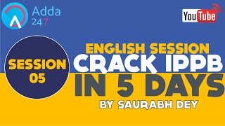 FINAL SESSION - CRACK IPPB PRE IN 5 DAYS - BY SAURABH DEY