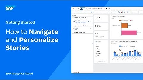 How to Navigate and Personalize Stories: SAP Analytics Cloud
