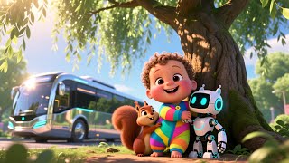 Big Bus on the Move 🚌💨✨ | Kids Fantasy Song | Learn Gentle Travel Fun screenshot 4